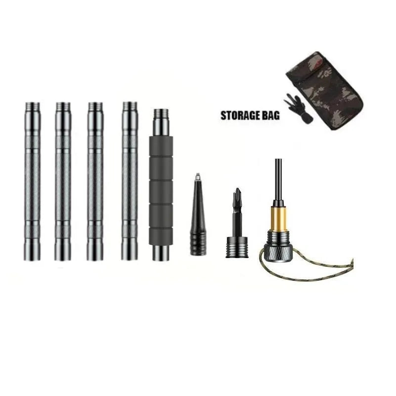 Multi-Purpose Trekking Pole Aluminum Alloy with Insulated Grip