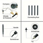 Multi-Purpose Trekking Pole Aluminum Alloy with Insulated Grip