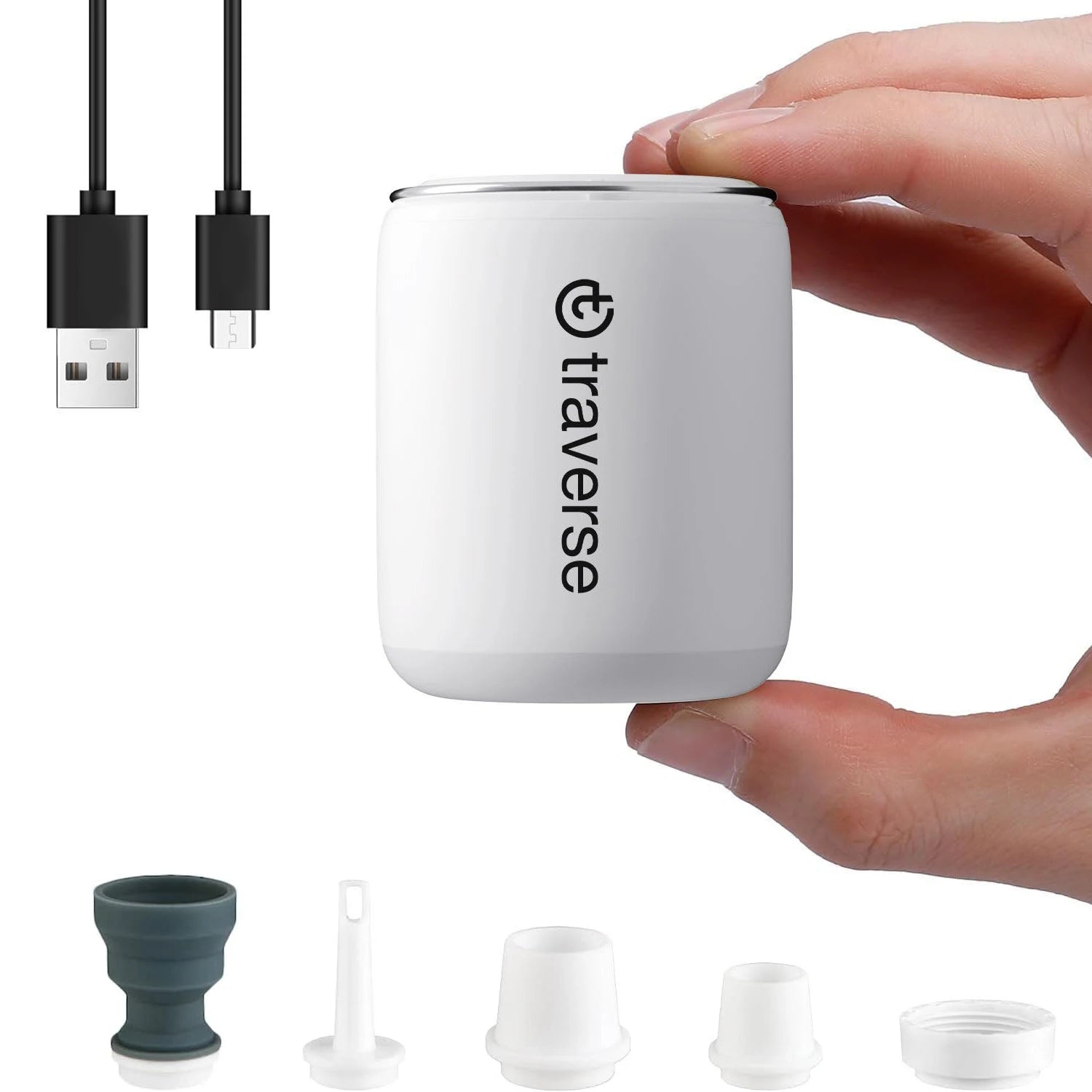 Nano Inflatable Pump with Built-In Lantern Magnetic Portable Design