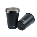 Outdoor 304 Stainless Steel Cup Camping 4-Piece Cup Set Picnic Barbecue Beer Steins Climbing Water Cup Tea Milk Coffee Cup