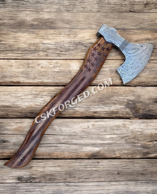American Mahogany Damascus - 20" We the People Chopper