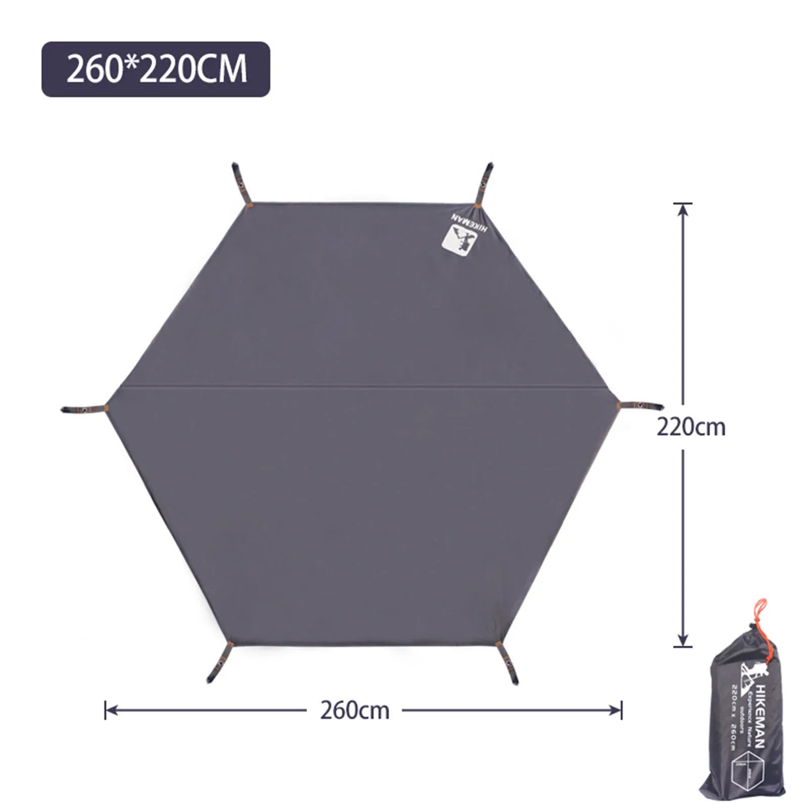 Hexagonal Camping Tent Ground Mat Waterproof Dampproof Pad