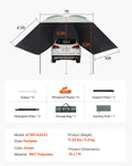 VEVOR Retractable Vehicle Awning Car Side Awning with Storage Bag