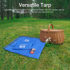 Waterproof Tarpaulin Cover Rainproof Sunshade Camping Tarp 220 x 180 cm