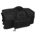 124L Large Camping Travel Bag Waterproof Nylon Trolley Luggage