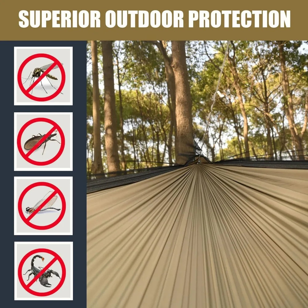 11ft Camping Hammock with Mosquito Net Lightweight
