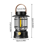2-in-1 Solar USB Camping Lantern Ultra-Bright 360° Hanging Light