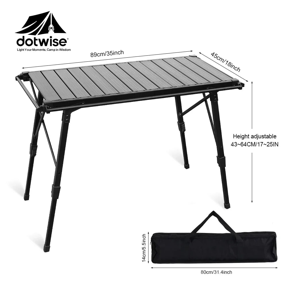Tactical Camping Storage Table Insulated Waterproof Folding 30–43L