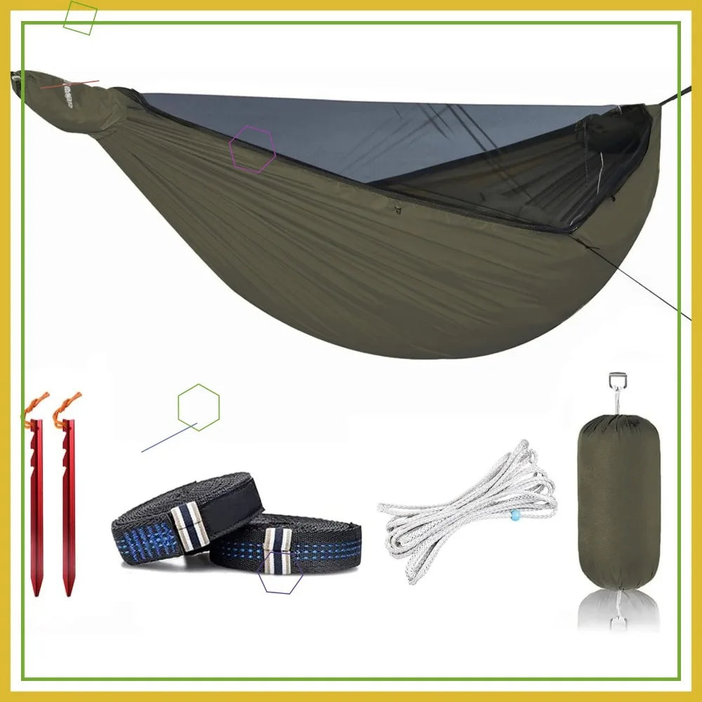 11ft Camping Hammock with Mosquito Net Lightweight