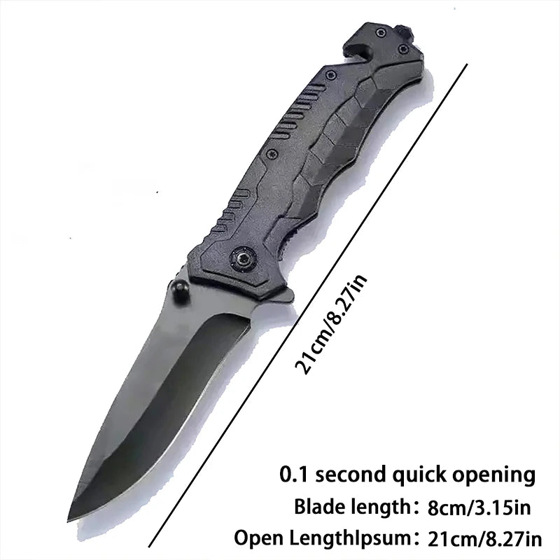 Multi-Functional Folding Camping Knife with Safety Lock Tactical Pocket Knife