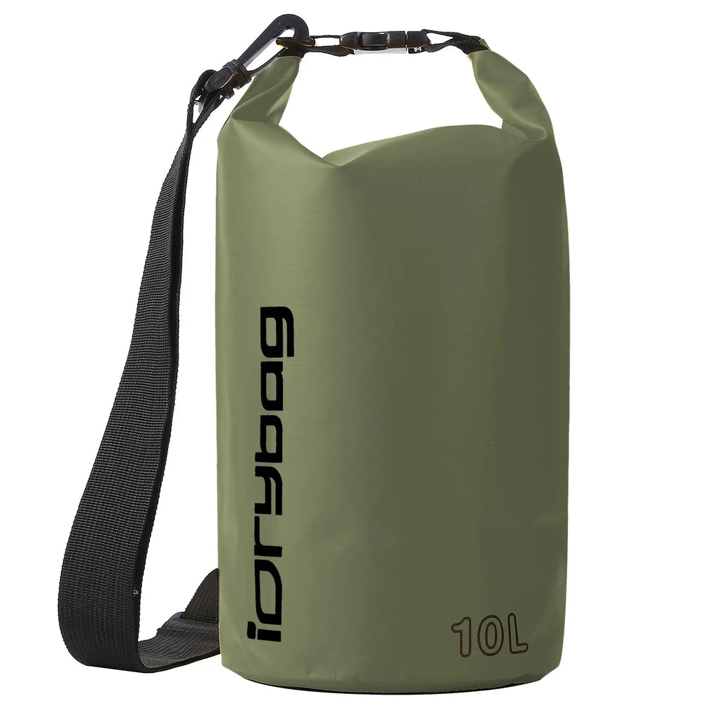 IDrybag Waterproof Dry Bag 2L 5L 10L PVC for Kayaking Boating Camping