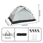 2–4 Person Camping Tent Lightweight Windproof Easy Setup
