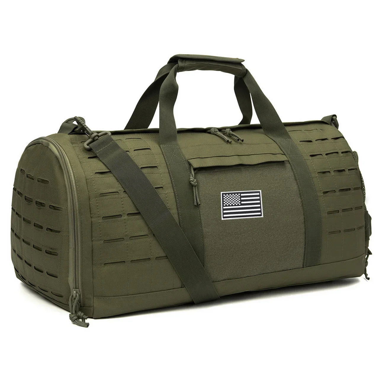 Tactical camping Bag Travel Tote with Shoe Compartment 40L