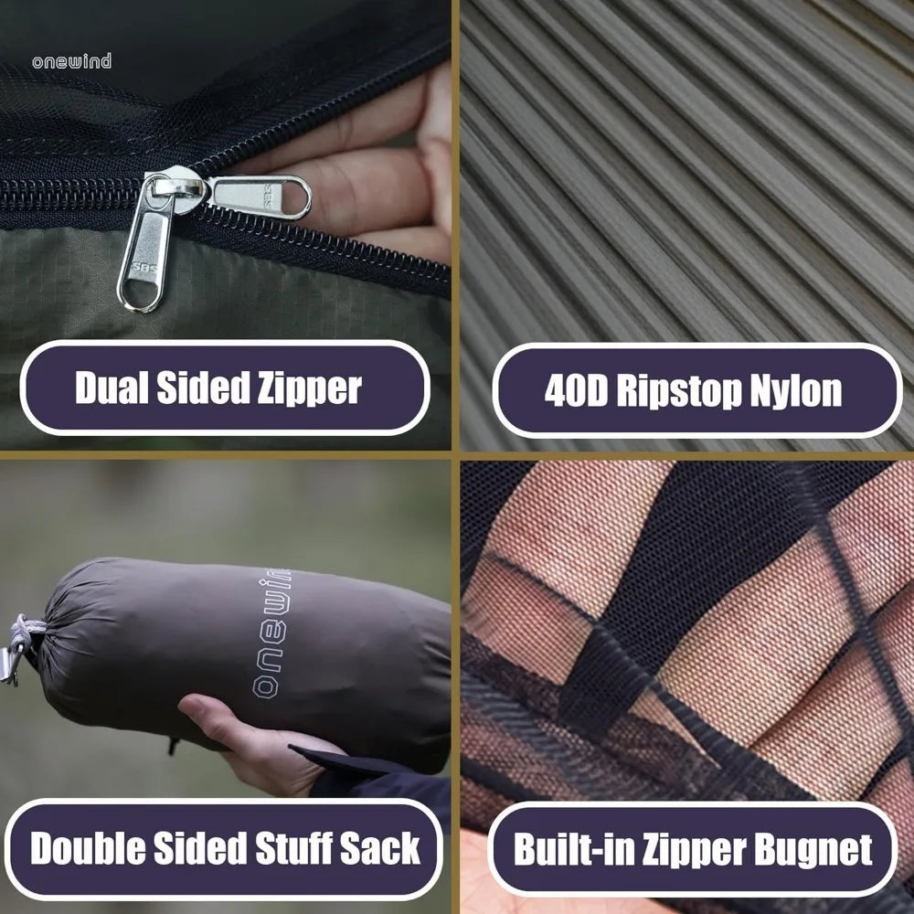 11ft Camping Hammock with Mosquito Net Lightweight