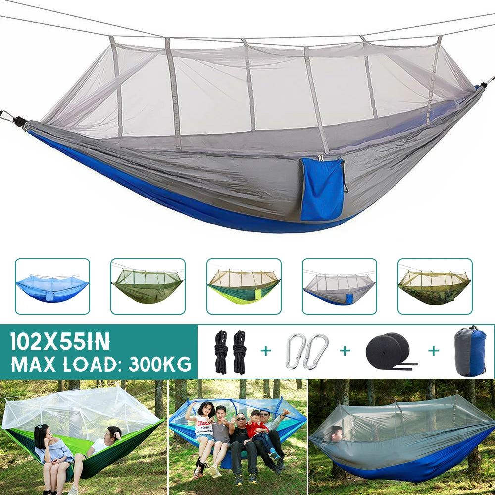 Camping Hammock with Mosquito Net Portable Hanging Sleeping Hammock