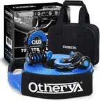 Heavy-Duty Tow Strap 3 in x 30 ft 35,000 lb with D-Ring Shackles