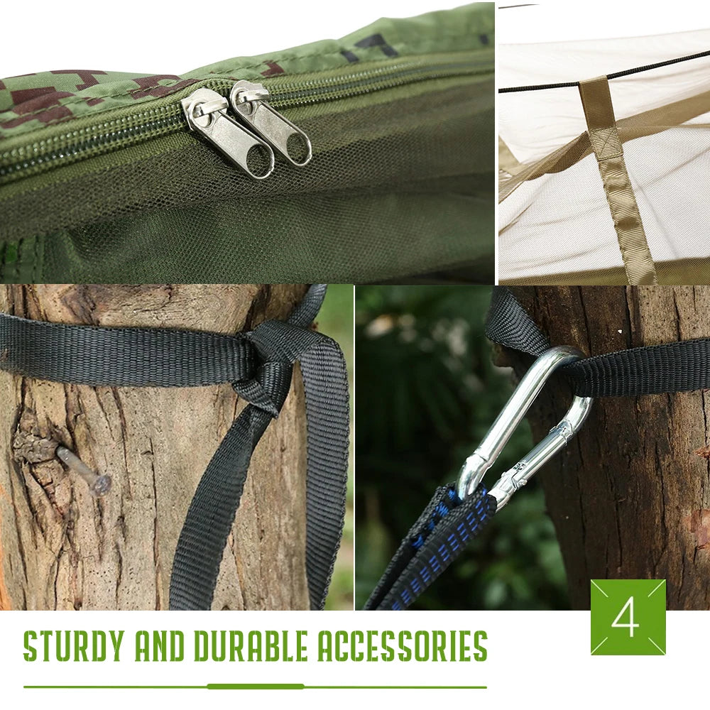 Camping Hammock with Mosquito Net Portable Hanging Sleeping Hammock