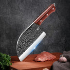 Hand-Forged Stainless Steel Chef Knife Cleaver with Sheath