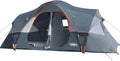 10-Person Family Camping Tent Easy Setup Waterproof 2 Rooms