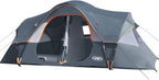 10-Person Family Camping Tent Easy Setup Waterproof 2 Rooms