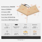 VEVOR Retractable Vehicle Awning Car Side Awning with Storage Bag