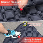 Ultralight Camping Inflatable Mattress with Built-In Pump & Pillow
