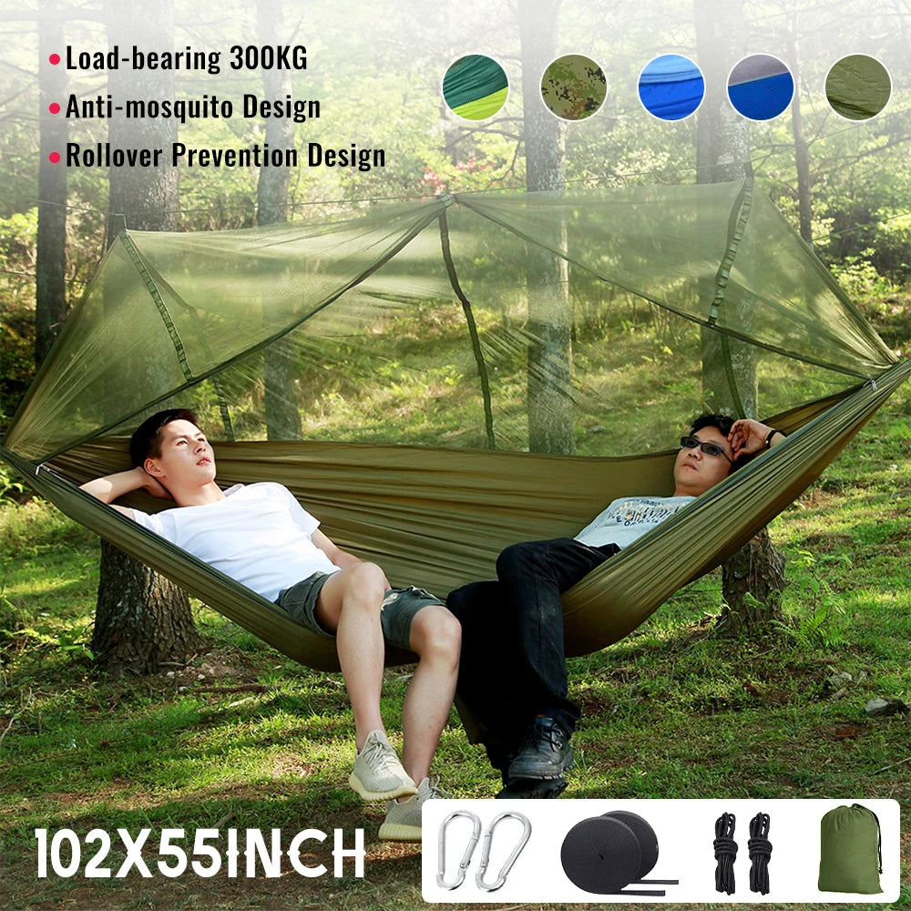Camping Hammock with Mosquito Net Portable Hanging Sleeping Hammock