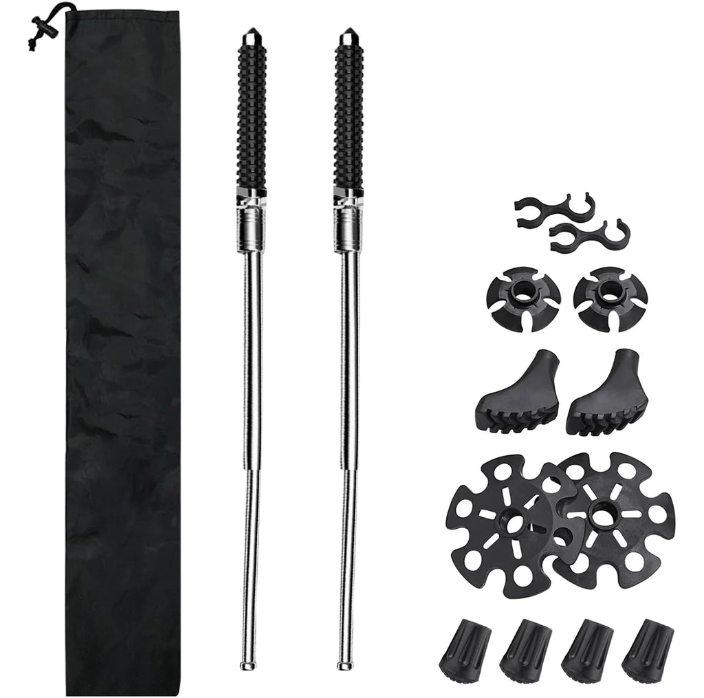 Multi-Functional Ultralight Trekking Pole Adjustable Foldable Hiking Pole