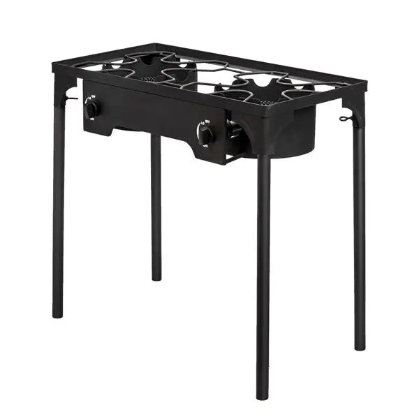 High Pressure Propane Stove Double Burner Cast Iron 150,000 BTU