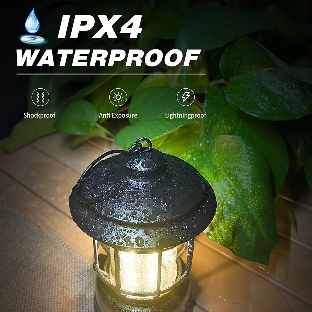 LED Camping Lantern COB Battery Powered with 2 Lighting Modes