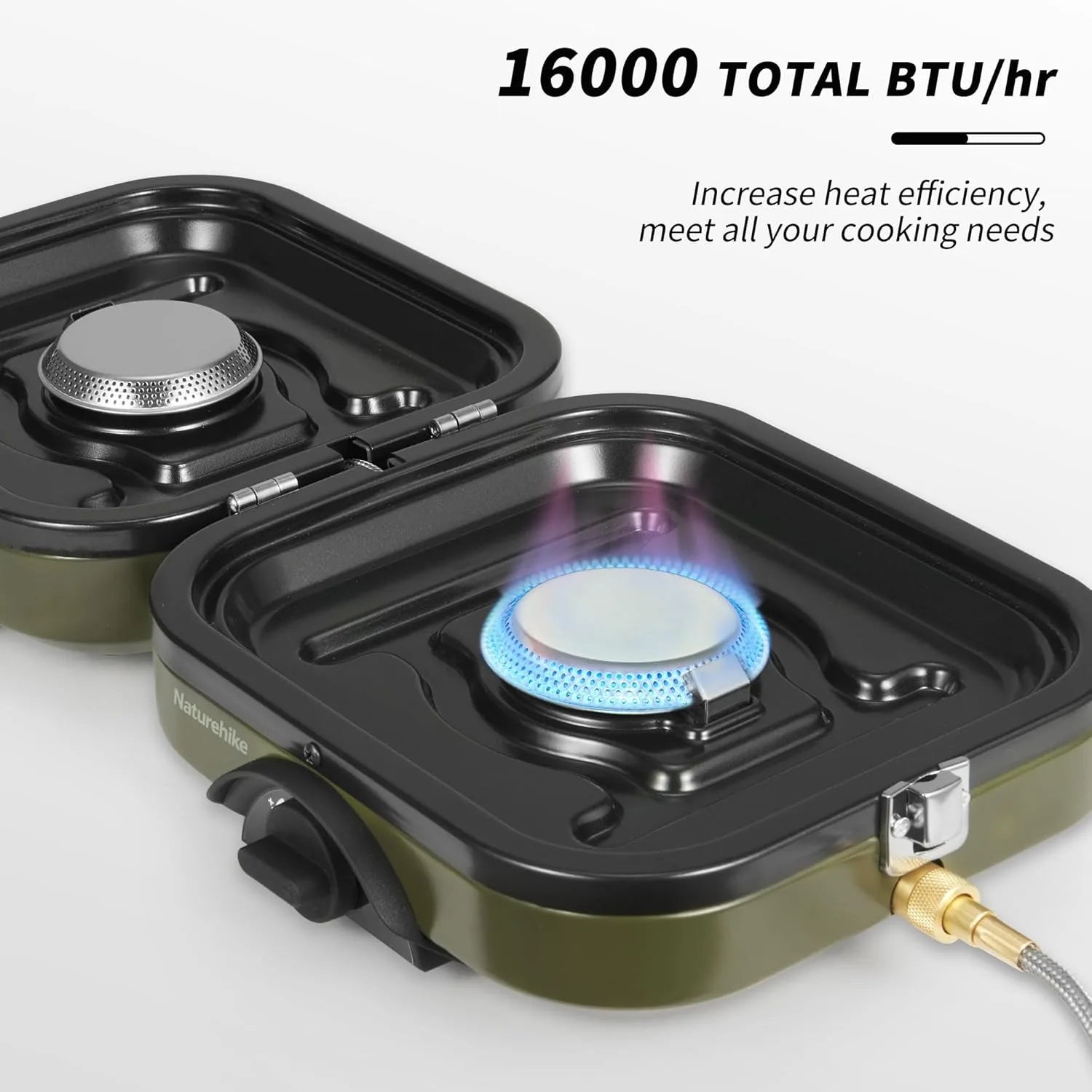 Naturehike 2-Burner Portable Camping Stove with Griddle