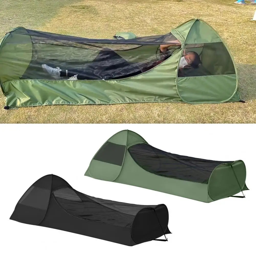 Lightweight Pop-Up Camping Tent Single Person with Breathable Net