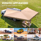 Retractable Vehicle Awning Car Side Awning with Storage Bag