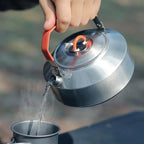 Camping Coffee Pot Stainless Steel Campfire Kettle with Handle