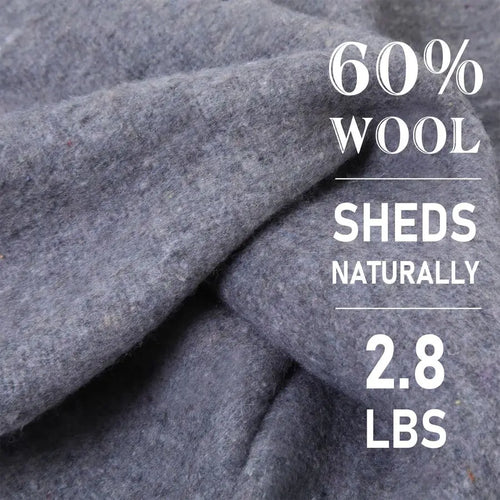 Bulk set of three military-style wool camping blankets, fire retardant and durable for outdoor use 60x80