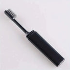 Portable Charcoal Folding Toothbrush - Compact Design for Travel, Camping, and Hiking