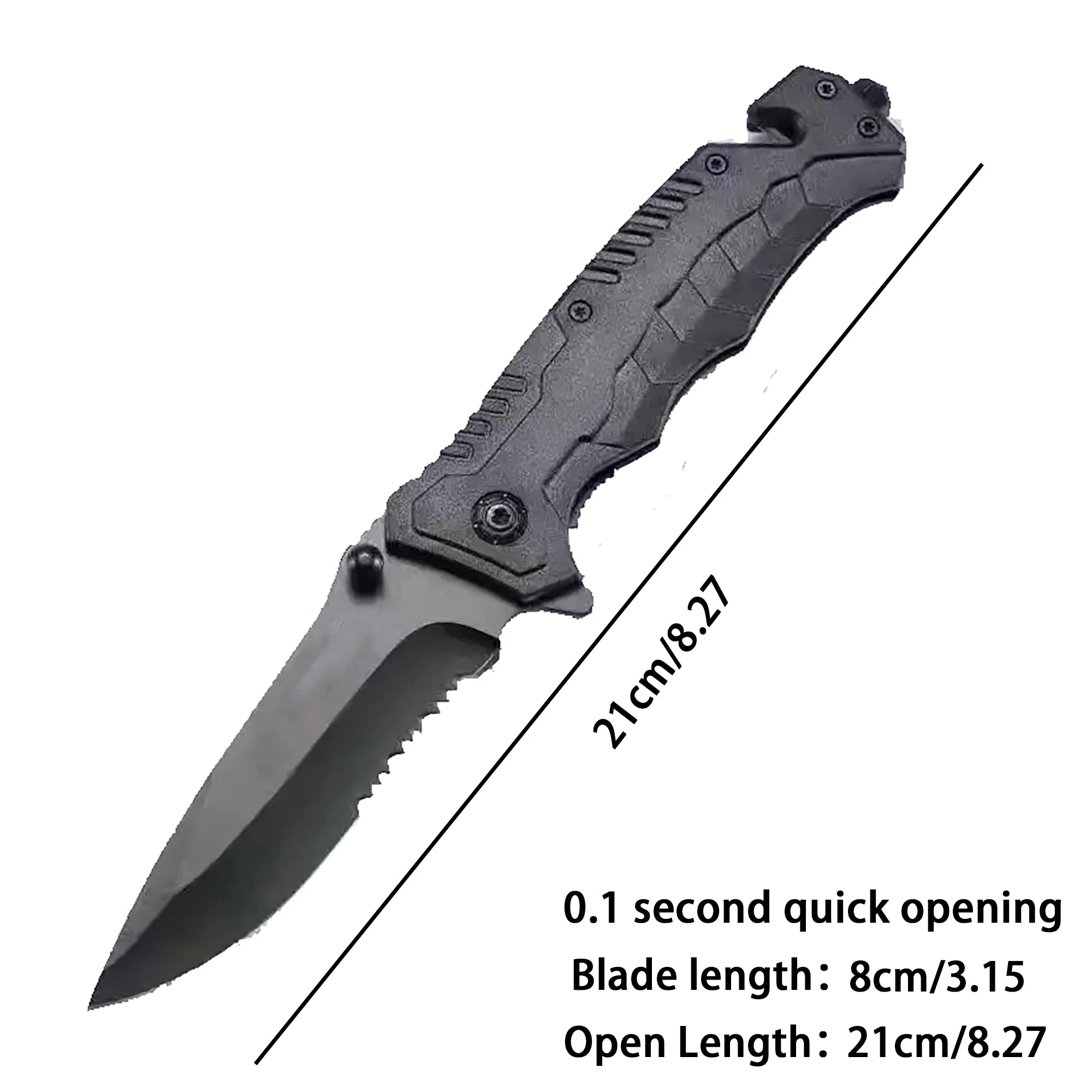 Multi-Functional Folding Camping Knife with Safety Lock Tactical Pocket Knife