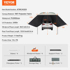 Retractable Vehicle Awning Car Side Awning with Storage Bag