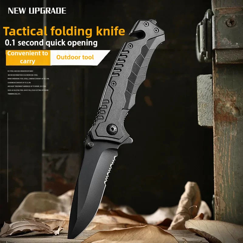 Multi-Functional Folding Camping Knife with Safety Lock Tactical Pocket Knife