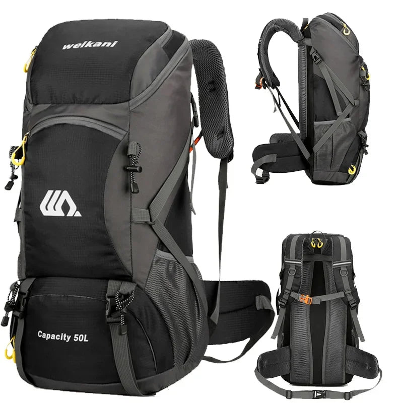 Travel Backpack Waterproof Hiking Camping Rucksack 50L