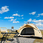 PAKICETUS 2-4 Person Automatic Pop Up Camping Tent, Instant Quick Setup Portable Windproof Tent, Lightweight Backpacking Shelter for Outdoor Travel Hiking Picnic