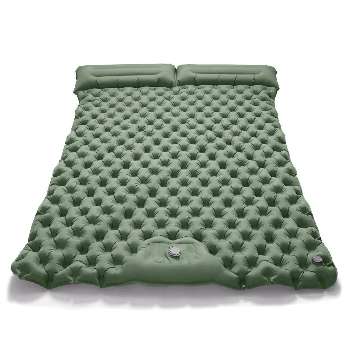 Double Inflatable Camping Mattress – Ultralight Folding Sleeping Pad with Built-in Pump
