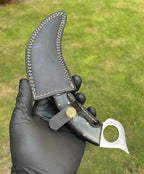 Handmade Damascus steel karambit knife